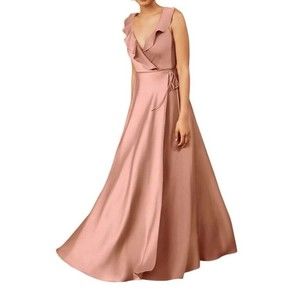 VGUC Sachin & Babi BHLDN Anthropologie Tansy Satin Charmeuse Bridesmaid Dress 14